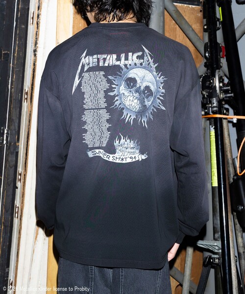METALLICA（メタリカ） tシャツ × monkey time」 プリント ロング