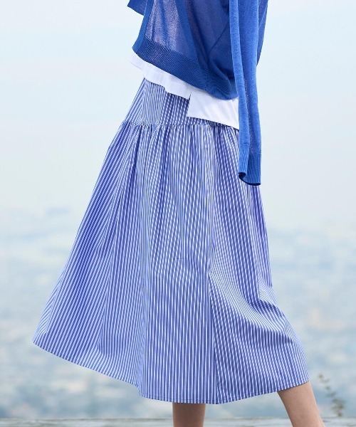 STUDIO PICONE（スタジオピッコーネ） スカート ストライプギャザー