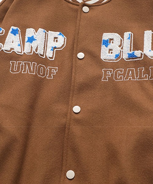 スタジャン 「HOOK」ユニセックス ワッペン 刺繍 カレッジ メンズ