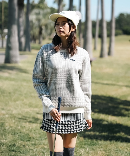 FILA GOLF セーター ニット 「FILA GOLF:フィラゴルフ」チェックニット