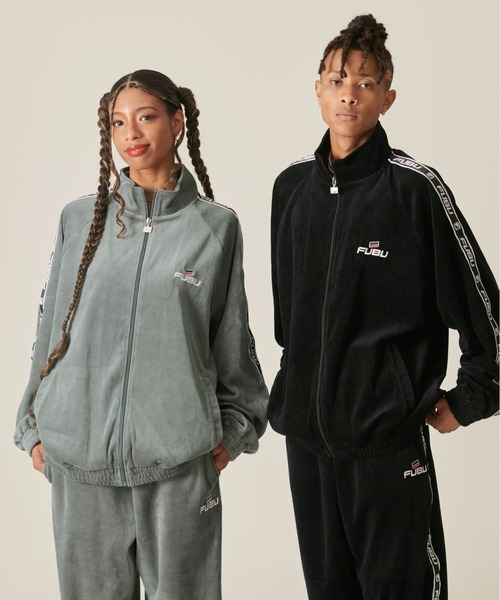 FUBU（フブ） ブルゾン アウター ブランド ロゴ ロゴテープ 長袖