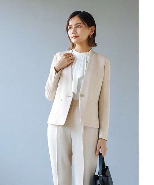 セットアップ 「洗濯機OK♪ストレッチで動きやすい♪シワになりにくい