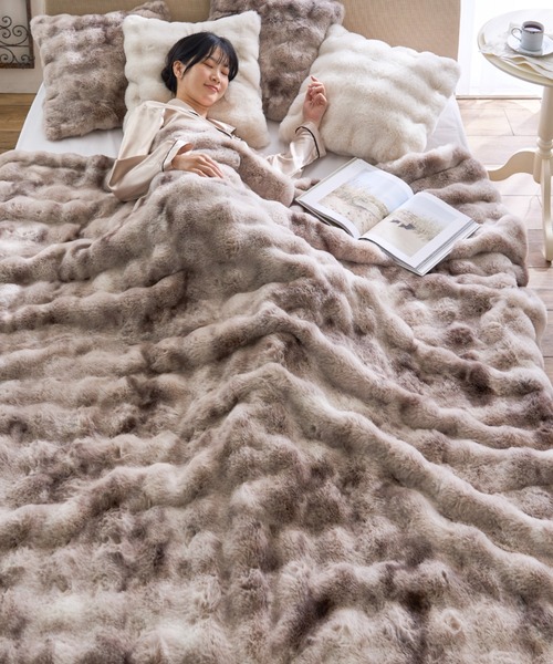 iellio ベッド 寝具 ぽこぽこボリュームファー 毛布（S） : ZOZOTOWN