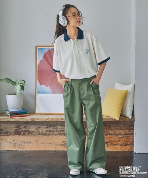 PEANUTS ポロシャツ ポロ 「PEANUTS / SNOOPY」別注 ピーナッツ