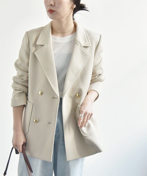 quaranciel ジャケット テーラードジャケット quaranciel:「洗濯機可能