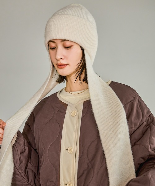 LAKOLE（ラコレ） ニット帽 ニットキャップ マフラーニットワッチ