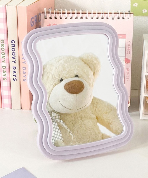 鏡 ウェーブスタンドミラー : ZOZOTOWN Yahoo!店 - 通販 - Yahoo