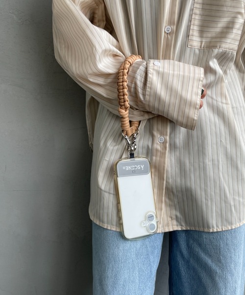 A SCENE（エーシーン） DESIGN PARACORD STRAP LEATHER デザイン パラ