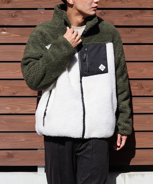 MUG ブルゾン アウター ボアハイネックZIPブルゾン メンズ レディース