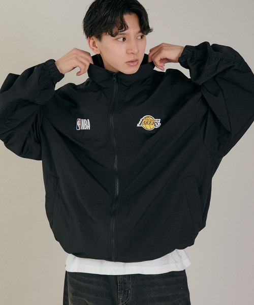 Perushu ブルゾン アウター Perushu / NBA スタンドネックロゴ刺繍