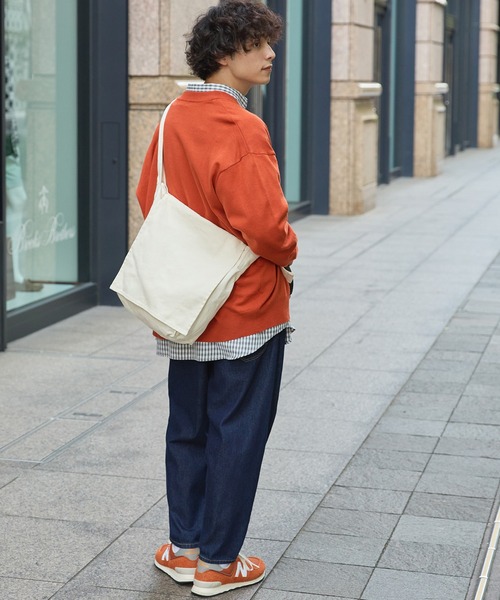 ショルダーバッグ バッグ キャンバスフラップ付きショルダーバッグ