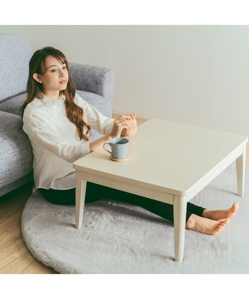 Francfranc（フランフラン） 家具 カルム こたつテーブル S ホワイト