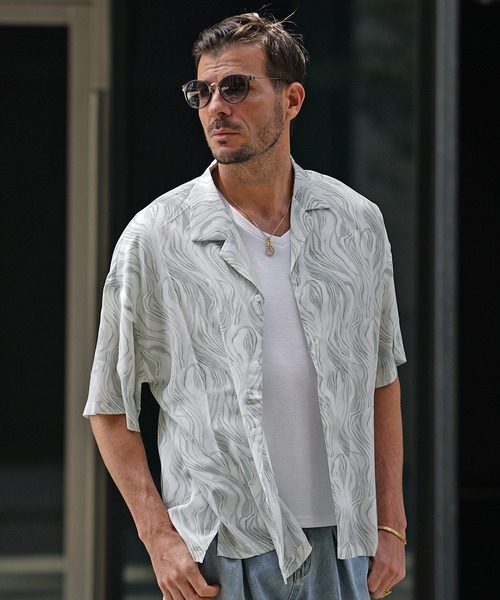 joker（ジョーカー） シャツ 「JOKER」総柄プリント オーバーサイズ