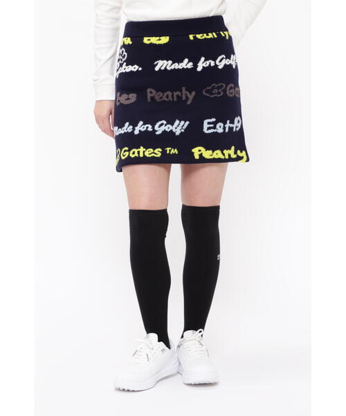 PEARLY GATES（パーリーゲイツ） スカート 「PEARLY GATES」天竺×ロゴ