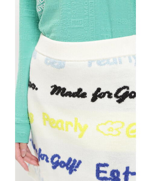 PEARLY GATES（パーリーゲイツ） スカート 「PEARLY GATES」天竺×ロゴ