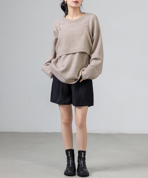 DAY CLOSET ニット セーター 「セットアップ」ストンと落ち感。長袖