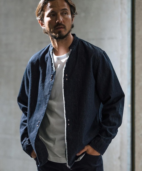 wjk reluxe シャツ ms5729-denim hook skipper shirt デニムシャツ