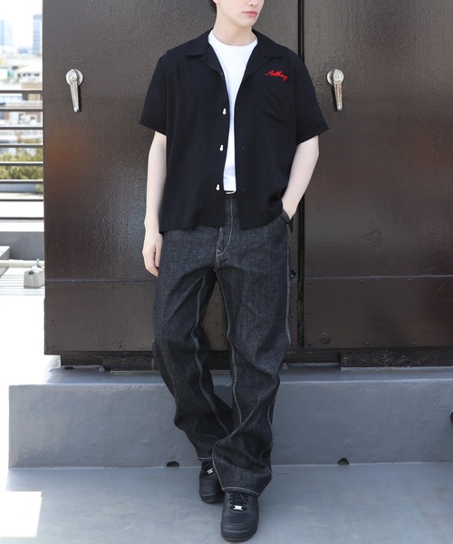 HOUSTON（ヒューストン） シャツ ボーリングシャツ(SKATE) メンズ