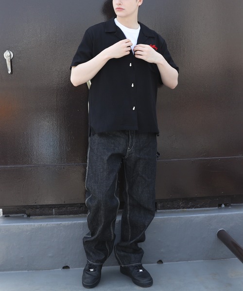 HOUSTON（ヒューストン） シャツ ボーリングシャツ(SKATE) メンズ