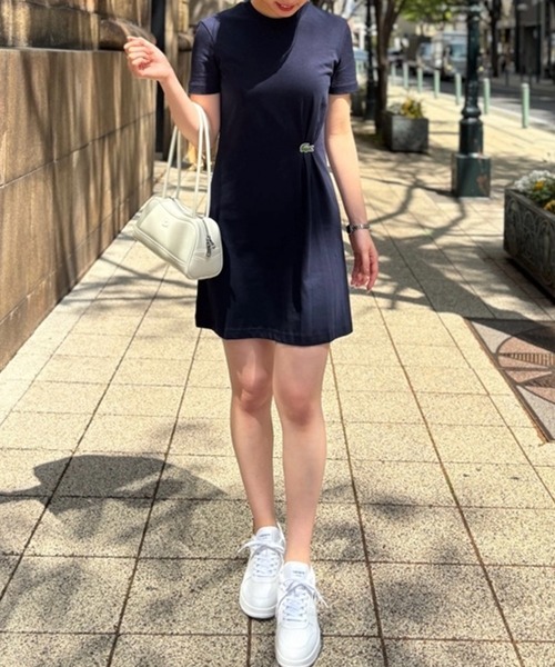 LACOSTE（ラコステ） ワンピース ワニロゴプリーツTシャツドレス