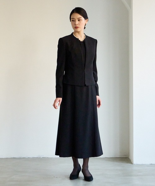 AIMER（エメ） セットアップ 「喪服・礼服」スタンドカラーサテン切替