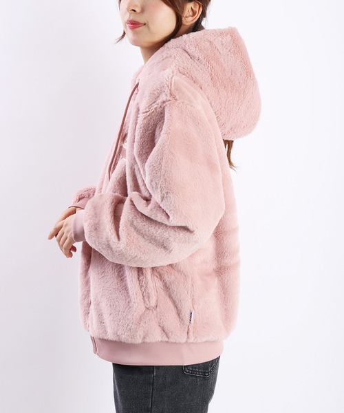 FILA（フィラ） コート アウター レディース フェイクファー フーディ