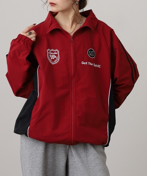 ナイロンジャケット 76Lubricants 裏メッシュ ナイロン切替ブルゾン