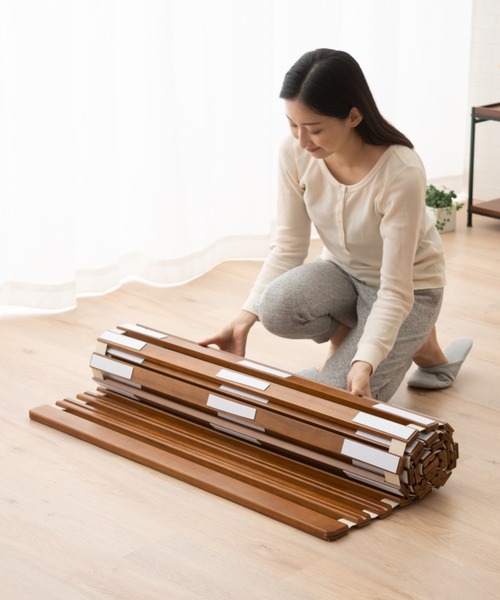 EMOOR（エムール） ベッド 寝具 ロールすのこベッド「OSMOS」/シングル