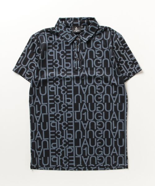 1PIU1UGUALE3 GOLF ポロシャツ BIG LOGO S/S POLO メンズ : ZOZOTOWN