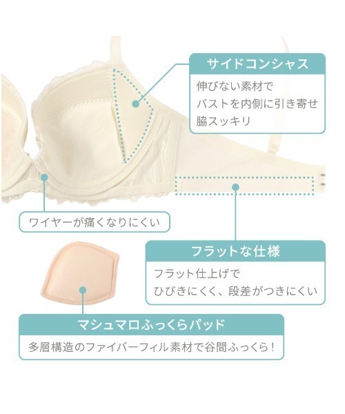 AMOSTYLE（アモスタイル） ブラジャー ショーツセット チャーミング