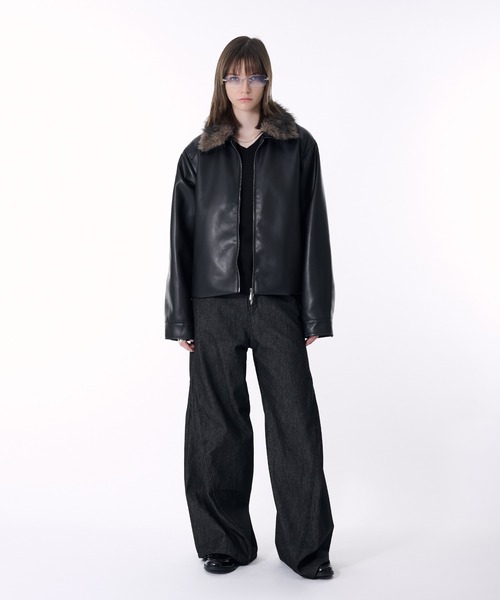 selle glant（セレグランテ） 革ジャン ライダース 2WAY DOUBLE ZIP