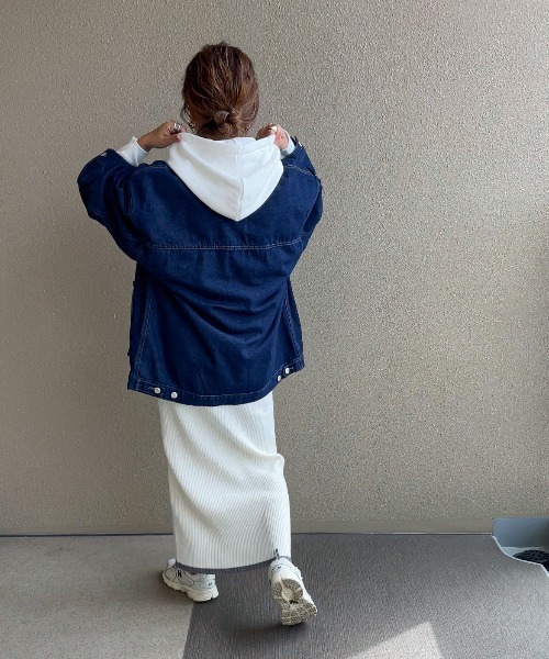 デニムジャケット gジャン 「セットアップ可」パッチ付きデニム