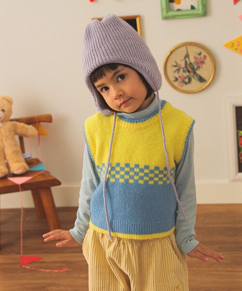 こども ビームス ベスト 「別注」LOGAN Knitting Mills / ニット