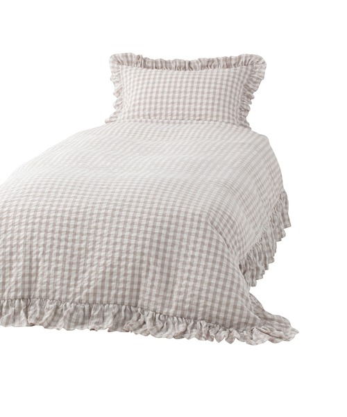Francfranc（フランフラン） ベッド 寝具 フリルチェック 掛け布団