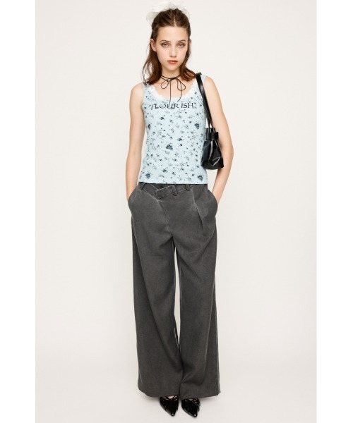 SLY（スライ） タンクトップ ノースリーブ FLOWER PRINT T/T フラワー