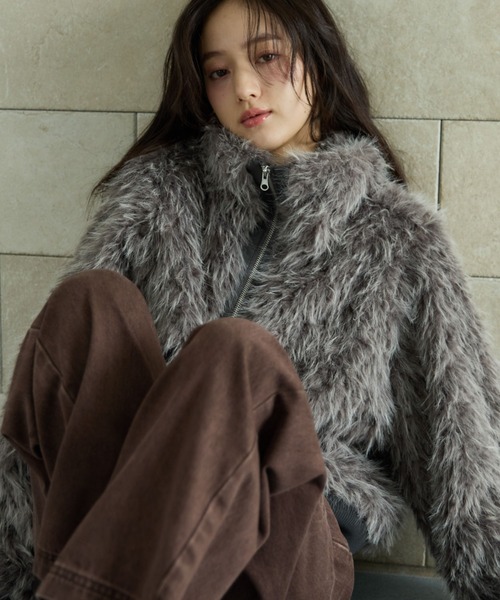 archives（アルシーヴ） ブルゾン アウター ZIPミックスファー