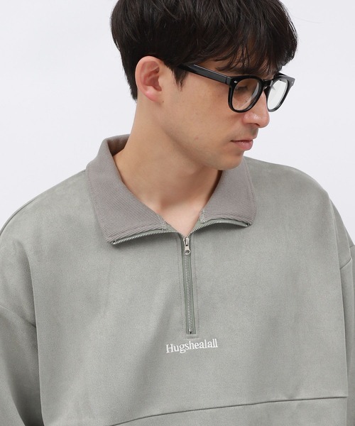 LAKOLE（ラコレ） スエードハーフZIPプルオーバー / 140614 メンズ