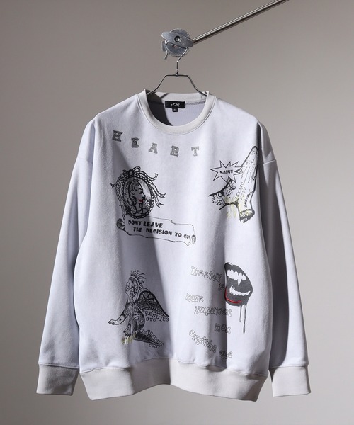 RE730 トレーナー スウェット Multi-icon print sweatshirt / マルチ