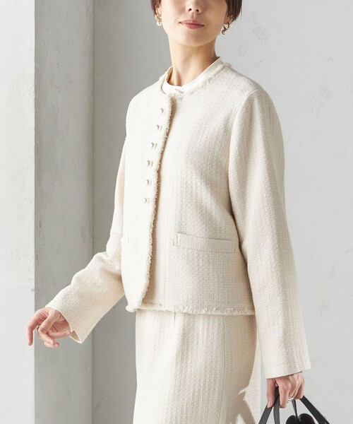 SHIPS（シップス） ジャケット ノーカラージャケット 「セレモニー対応