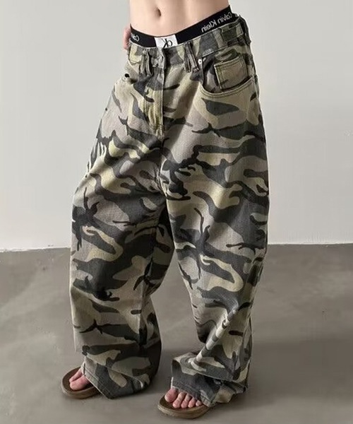 DEVICE（デバイス） スウェットパンツ ジャージ カモフラージュ 迷彩