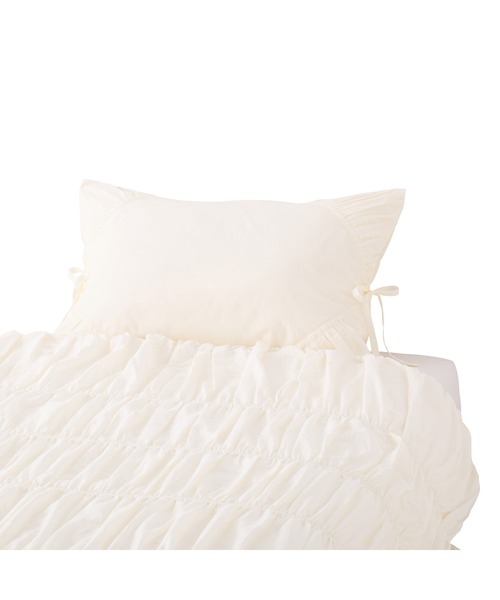 Francfranc（フランフラン） ベッド 寝具 ギャザーリボン まくらカバー