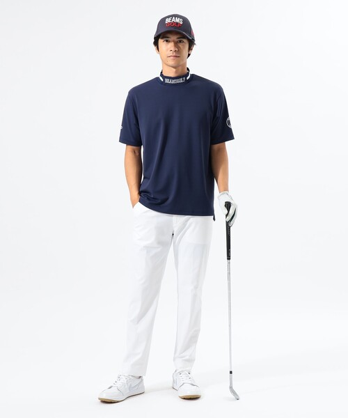 BEAMS GOLF（ビームス ゴルフ） tシャツ ORANGE LABEL / リブ襟 モック