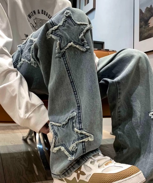 Sibra（シブラ） ジーンズ デニム デニムパンツ パッチワークデザイン