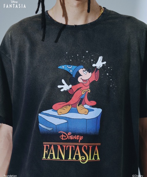 Camphor wood tシャツ Disney Fantasia / / fade graphic tee