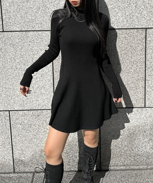 LVEU.（ラブユ） ワンピース 「LVEU.」プチハイネックロングスリーブ