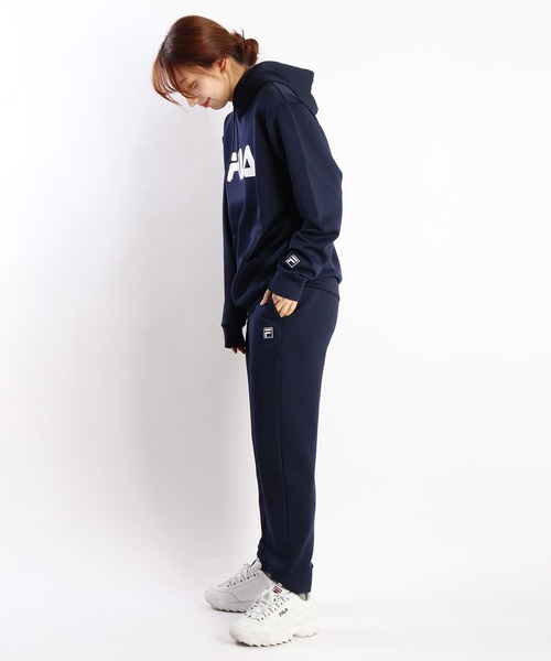 FILA（フィラ） セットアップ とろみポンチ プルオーバーパーカー