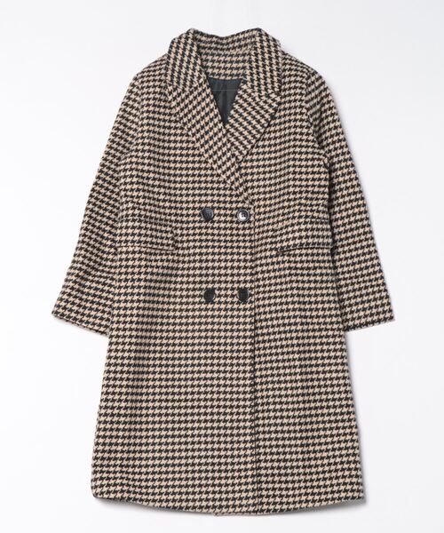 Sibra（シブラ） トレンチコート コート 千鳥格子柄ロングコート
