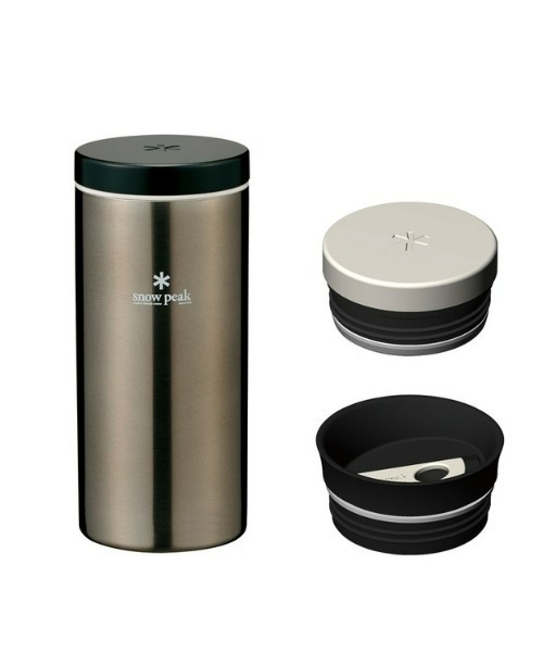 snow peak（スノーピーク） システムボトル350 ダークシルバー 水筒