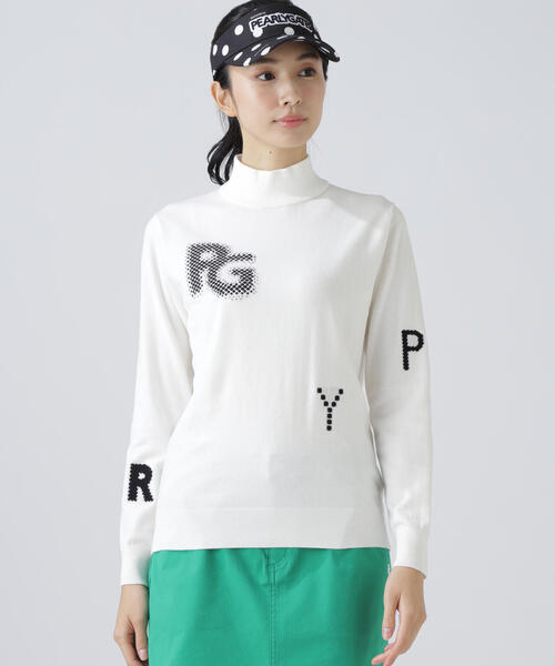 PEARLY GATES（パーリーゲイツ） tシャツ 12G部分ジャガードカシミヤ