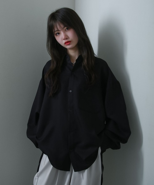 Nilway（ニルウェイ） シャツ サイドコード シャーリング 長袖 シャツ